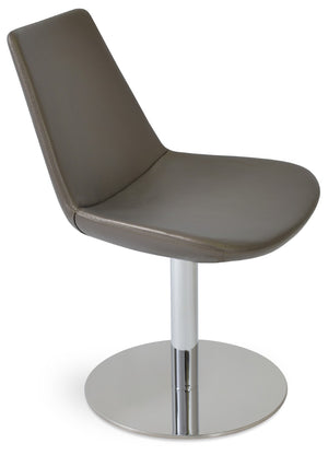 Soho Concept Eiffel Tower Chair - Modern Leatherette Dining Chair With Chrome Base, 2-year Guarantee & Vibrant Finishes Chrome  Soho-concept-dining-chair-03088