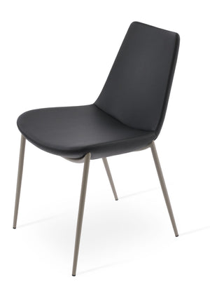 Soho Concept Eiffel Classy Chair - Elegant Dining Seating In Boucle, Velvet & Nubuck Fabrics With 10-year Guarantee Black  Soho-concept-dining-chair-03144