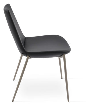 Soho Concept Eiffel Classy Chair - Elegant Dining Seating In Boucle, Velvet & Nubuck Fabrics With 10-year Guarantee Black  Soho-concept-dining-chair-03144