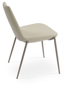Soho Concept Eiffel Classy Chair - Elegant Dining Seating In Boucle, Velvet & Nubuck Fabrics With 10-year Guarantee Cream  Soho-concept-dining-chair-03143
