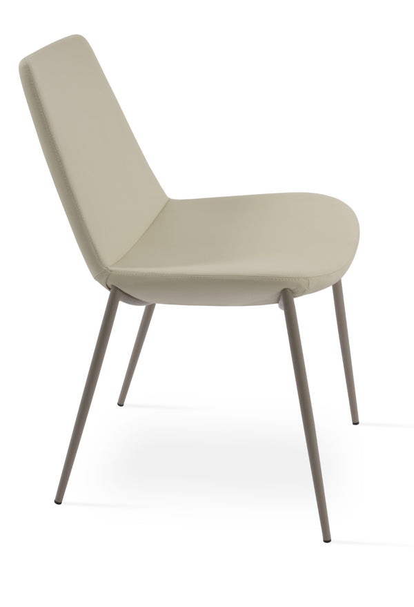 Soho Concept Eiffel Classy Chair - Elegant Dining Seating In Boucle, Velvet & Nubuck Fabrics With 10-year Guarantee Cream  Soho-concept-dining-chair-03143