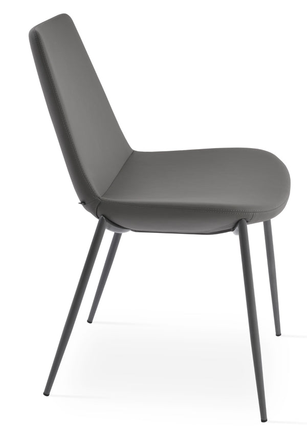 Soho Concept Eiffel Classy Chair - Elegant Dining Seating In Boucle, Velvet & Nubuck Fabrics With 10-year Guarantee Grey  Soho-concept-dining-chair-03101