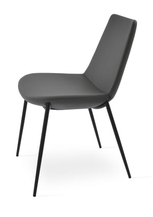 Soho Concept Eiffel Classy Chair - Elegant Dining Seating In Boucle, Velvet & Nubuck Fabrics With 10-year Guarantee Black,Grey  Soho-concept-dining-chair-03124