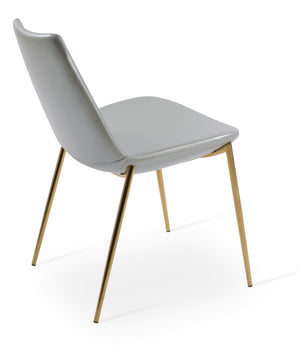 Soho Concept Eiffel Classy Chair - Elegant Dining Seating In Boucle, Velvet & Nubuck Fabrics With 10-year Guarantee Gold,Silver  Soho-concept-dining-chair-03128