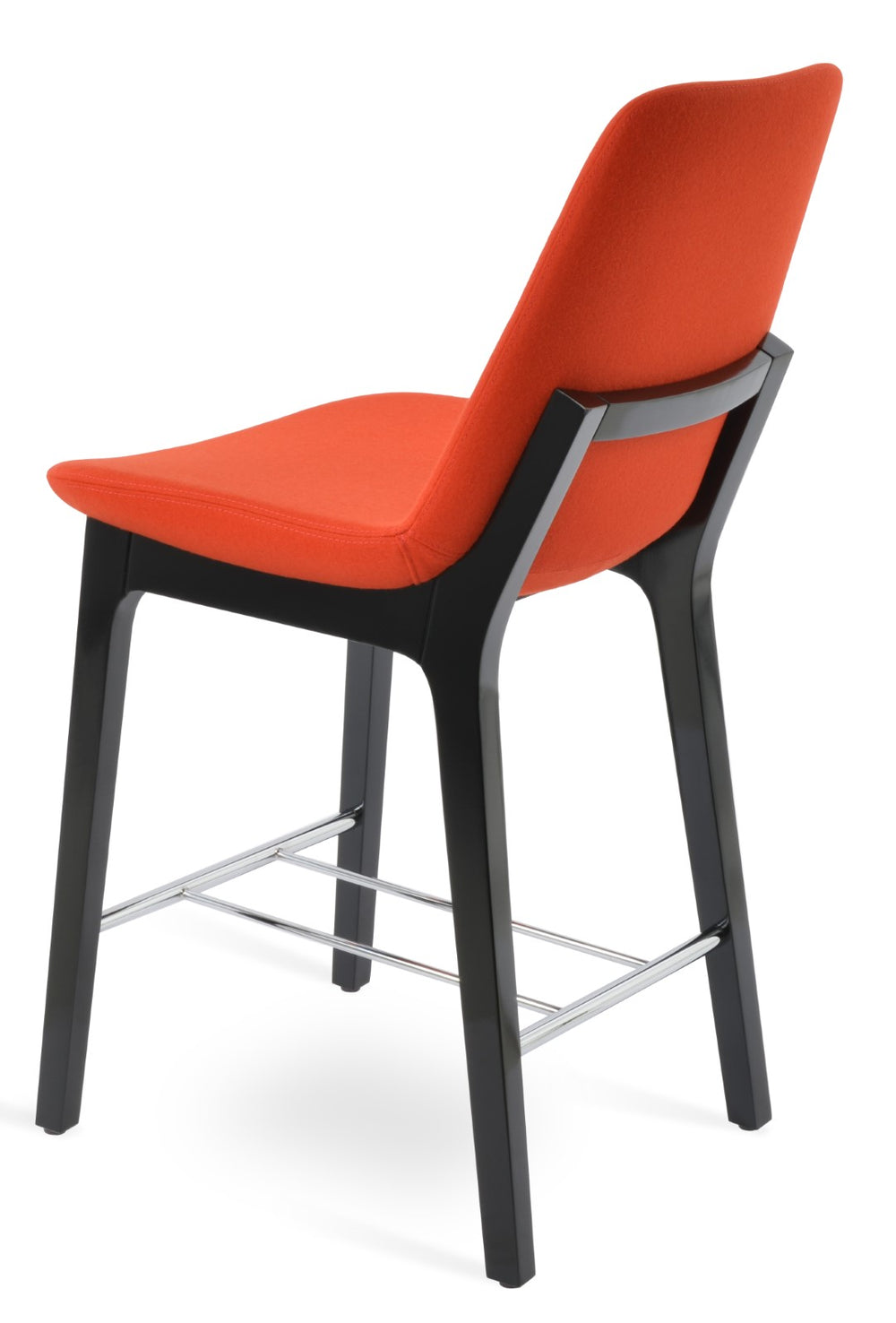 Soho Concept Eiffel Ana Counter & Barstools With Chic Camira Wool Fabric - Stylish Metal & Wood Finishes! Black,Chrome  Soho-concept-dining-chair-08122