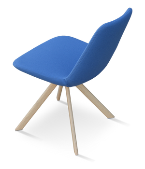 Soho Concept Eiffel Sword Swivel Dining Chair - Luxurious Upholstery & Stylish Metal Finishes, 10-year Guarantee Blue,Natural  Soho-concept-dining-chair-03066