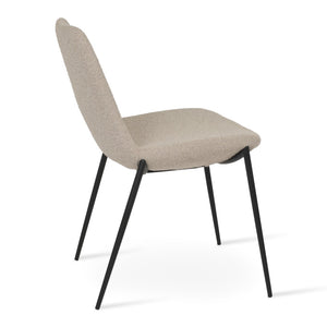 Soho Concept Eiffel Classy Chair - Elegant Dining Seating In Boucle, Velvet & Nubuck Fabrics With 10-year Guarantee Black,Beige  Soho-concept-dining-chair-03170