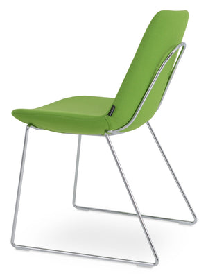 Soho Concept Eiffel Handle Back Dining Chair - Stylish Upholstery Options, 10-year Guarantee, 350 Lb Capacity Chrome  Soho-concept-dining-chair-03181