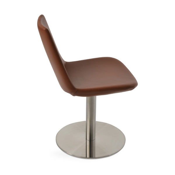 Soho Concept Eiffel Round Swivel Chair - Stylish Leatherette Dining Chair With 2-year Warranty & Durable Design   Soho-concept-dining-chair-03197