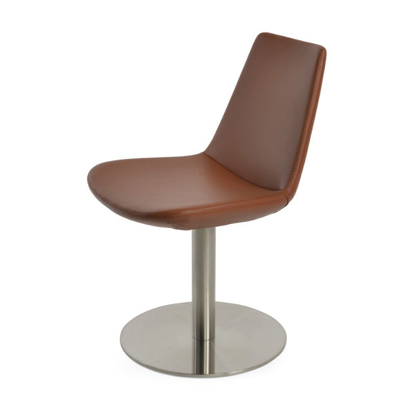 Soho Concept Eiffel Round Swivel Chair - Stylish Leatherette Dining Chair With 2-year Warranty & Durable Design   Soho-concept-dining-chair-03197