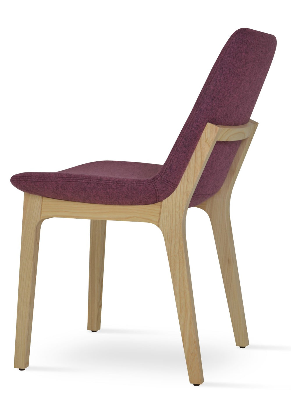 Soho Concept Eiffel Pyramid Swivel Dining Chair: Stylish Wool Upholstery, Solid Wood Base, 10-year Warranty, 350 Lbs Support Ash  Soho-concept-dining-chair-03201