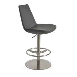 Soho Concept Eiffel Stylish Arm Barstools & Counterstools With Full Footrest - Premium Fabrics, 10-year Guarantee Grey  Soho-concept-dining-chair-08278