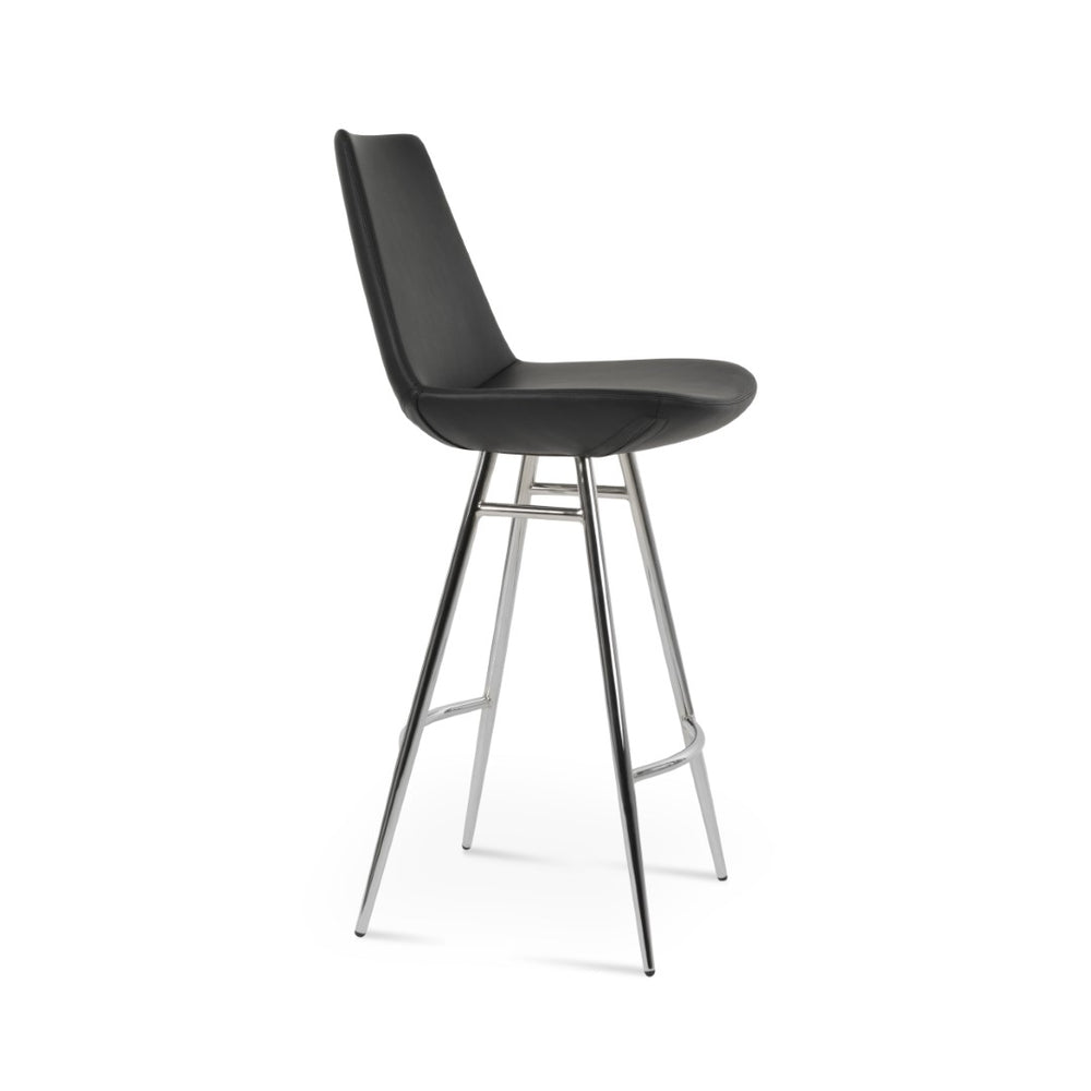 Soho Concept Eiffel Galata Barstools & Counterstools - Stylish Leatherette Seating With 2-year Guarantee! Black,Orange Steel Tubular Legs Soho-concept-dining-chair-08281
