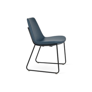 Soho Concept Eiffel Handle Back Dining Chair - Stylish, Durable Leatherette With 2-year Guarantee, 350 Lbs Capacity Black,Blue  Soho-concept-dining-chair-03226