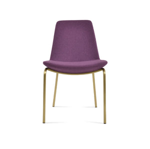 Soho Concept Eiffel Harris Chair In Dark Grey Camira Blazer Wool - Stylish Dining Seat With 10-year Guarantee Brass  Soho-concept-dining-chair-03246