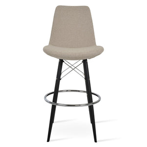 Soho Concept Eiffel Mw Barstools & Counterstools In Luxurious Fabrics - 10-year Guarantee, Modern Design & Comfort Black,Beige  Soho-concept-dining-chair-06778