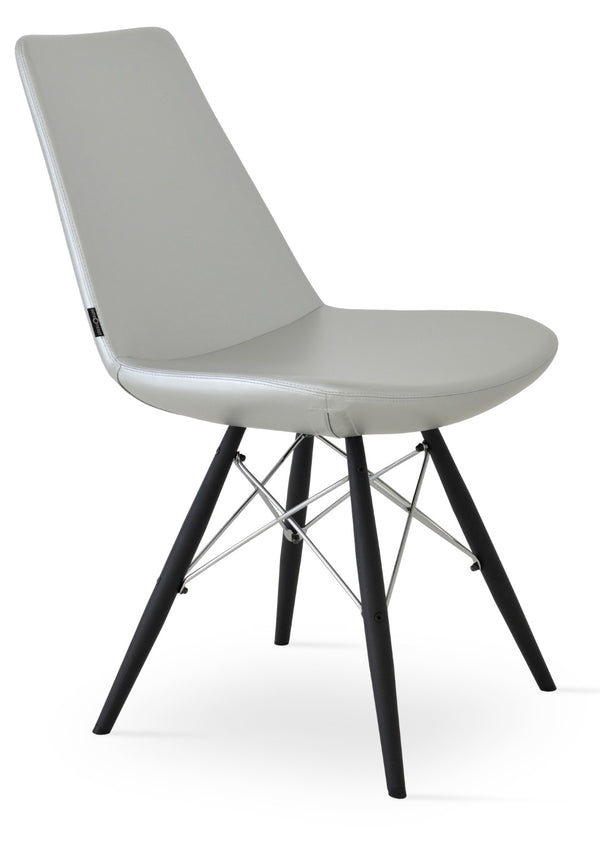 Soho Concept Eiffel Mw Dining Chair – Modern Comfort With Memory Swivel, 2-year Guarantee, Limited Stock! Black,Silver  Soho-concept-dining-chair-03249