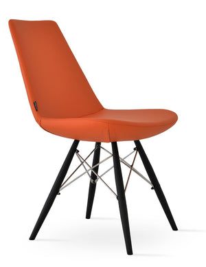 Soho Concept Eiffel Mw Dining Armchair - Stylish Upholstered Seating With 10-year Guarantee & Memory Swivel Option Black,Orange  Soho-concept-dining-chair-03250