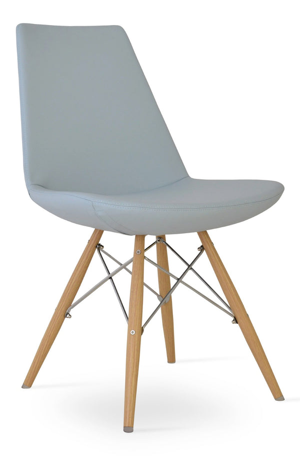 Soho Concept Eiffel Mw Dining Chair - Stylish Upholstered Seating In Boucle, Velvet & Nubuck With Swivel Option Natural  Soho-concept-dining-chair-03262