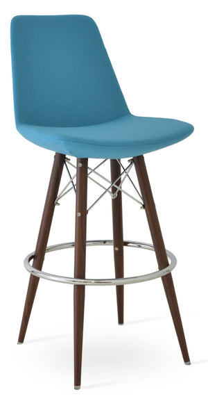 Soho Concept Eiffel Barstools & Counterstools In Camira Blazer Wool Fabric - Stylish, Durable & Guaranteed! Turquoise  Soho-concept-dining-chair-08293