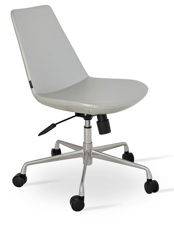 Soho Concept Eiffel Office Chairs - Stylish Leatherette Seating With Adjustable Height & 2-year Guarantee, Limited Stock Silver  Soho-concept-dining-chair-11807