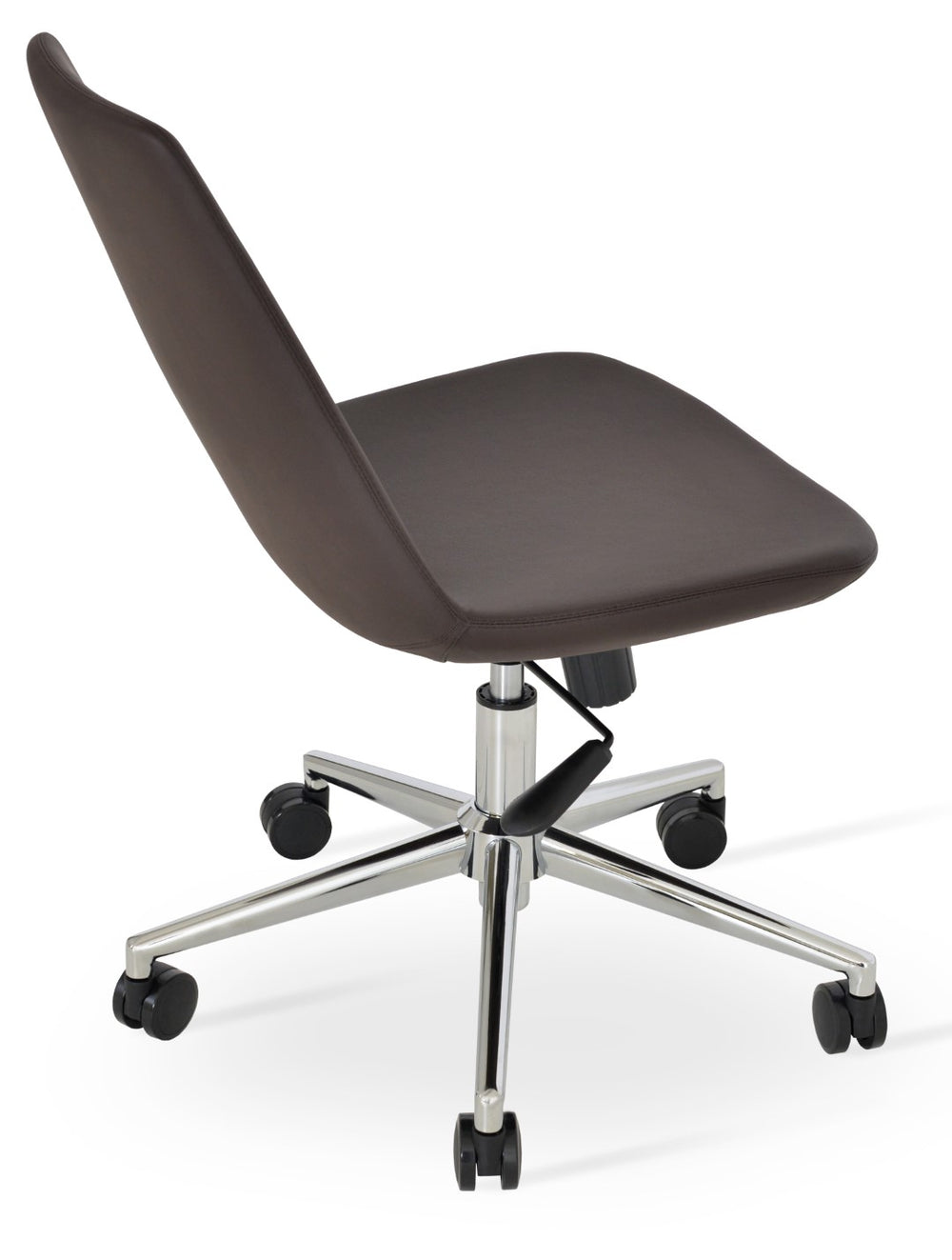 Soho Concept Eiffel Office Chairs - Stylish Leatherette Seating With Adjustable Height & 2-year Guarantee, Limited Stock Chrome,Brown  Soho-concept-dining-chair-11816