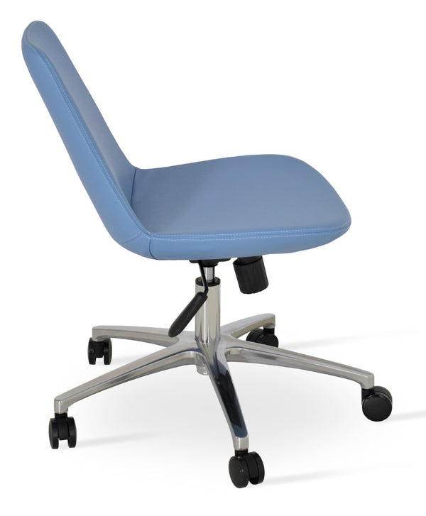 Soho Concept Eiffel Office Chairs - Stylish Leatherette Seating With Adjustable Height & 2-year Guarantee, Limited Stock Blue  Soho-concept-dining-chair-11802