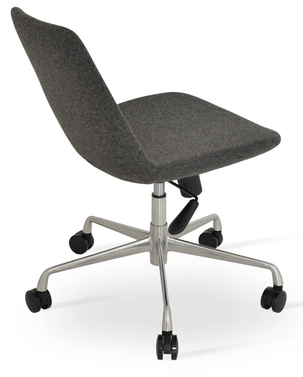 Soho Concept Eiffel Office Chair With Camira Era Fabric - 10-year Durability, Adjustable Height & Stylish Finish Dark Grey  Soho-concept-dining-chair-11803