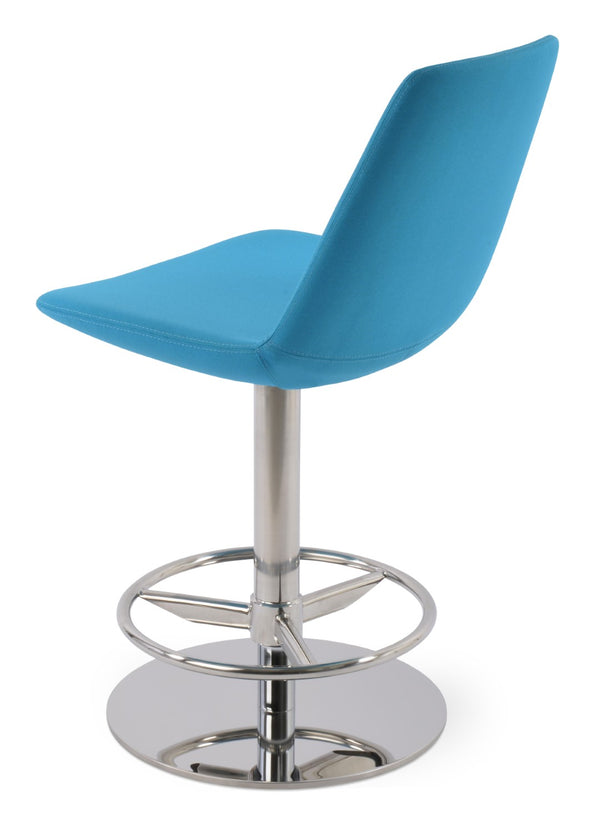 Soho Concept Eiffel Piston Barstools & Counterstools In Turquoise – Stylish Design With 10-year Fabric Guarantee! Turquoise  Soho-concept-dining-chair-08294