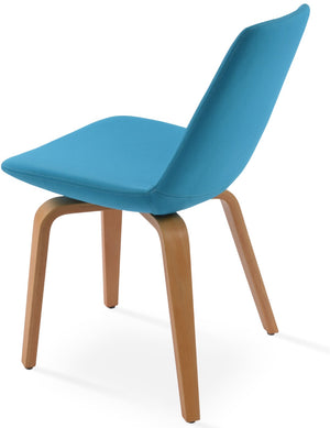 Soho Concept Eiffel Plywood Dining Chair With Luxurious Fabric Options & 10-year Guarantee - Elegant & Sturdy Natural,Turquoise  Soho-concept-dining-chair-03305
