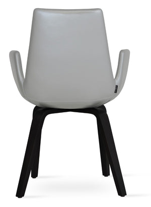 Soho Concept Eiffel Plywood Dining Chair With Luxurious Fabric Options & 10-year Guarantee - Elegant & Sturdy Silver  Soho-concept-dining-chair-03299