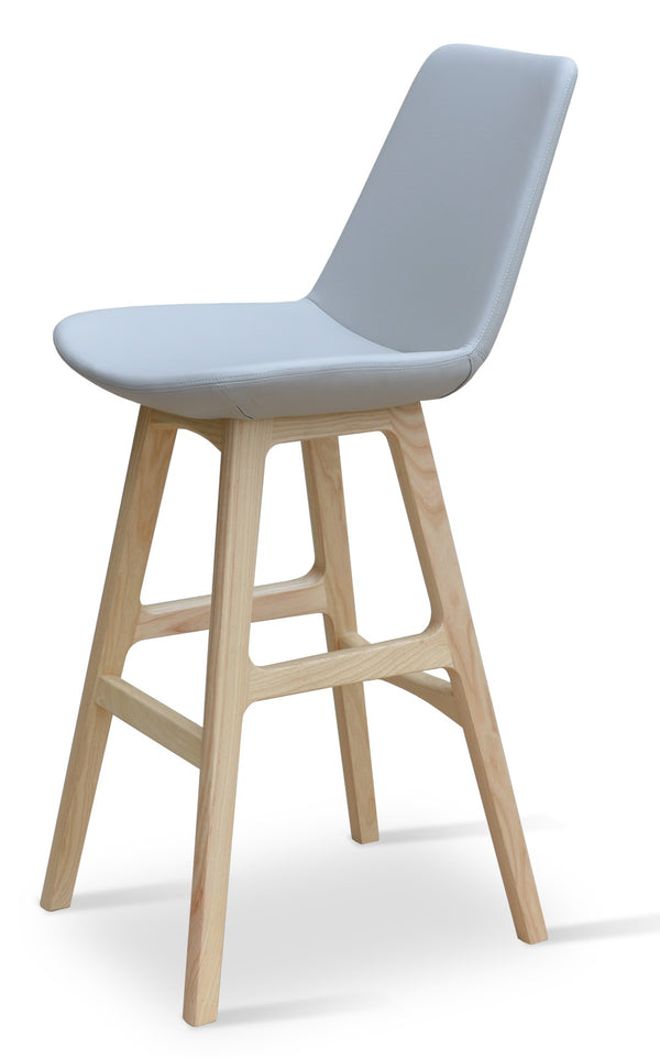 Soho Concept Eiffel Arm Barstools & Counterstools - Stylish Wool Fabric, Solid Wood Base, 10-year Guarantee! Ash,Natural,Light Grey  Soho-concept-dining-chair-06780