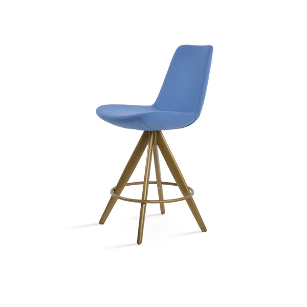 Soho Concept Eiffel Swivel Barstools & Counterstools In Camira Blazer Wool - Stylish, Durable, 10-year Guarantee! Brass  Soho-concept-dining-chair-08325