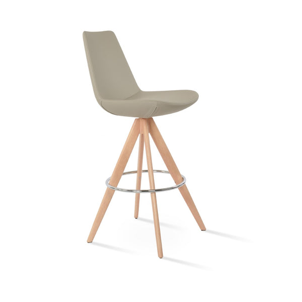 Soho Concept Eiffel Pyramid-mw Swivel Barstools & Counterstools - Stylish Metal & Wood With 10-year Guarantee Natural  Soho-concept-dining-chair-08319