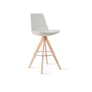 Soho Concept Eiffel Swivel Barstools & Counterstools In Camira Blazer Wool - Stylish, Durable, 10-year Guarantee! Natural,Silver  Soho-concept-dining-chair-08317