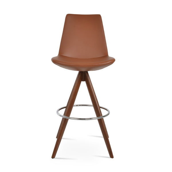 Soho Concept Eiffel Pyramid-mw Swivel Bar & Counter Stools - Stylish, Durable Options With 5-year Guarantee! Walnut  Soho-concept-dining-chair-06784