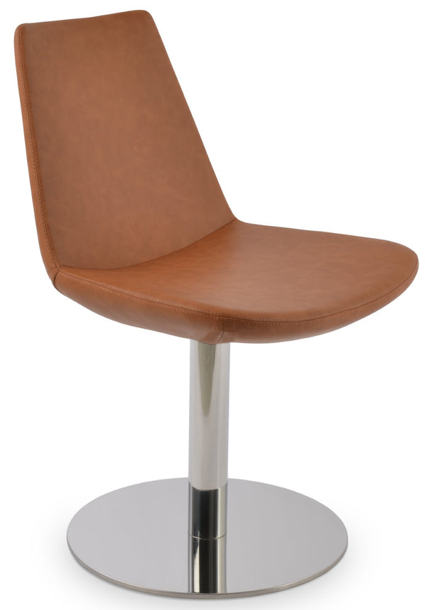 Soho Concept Eiffel Round Swivel Chair - Stylish Leatherette Dining Chair With 2-year Warranty & Durable Design   Soho-concept-dining-chair-03328