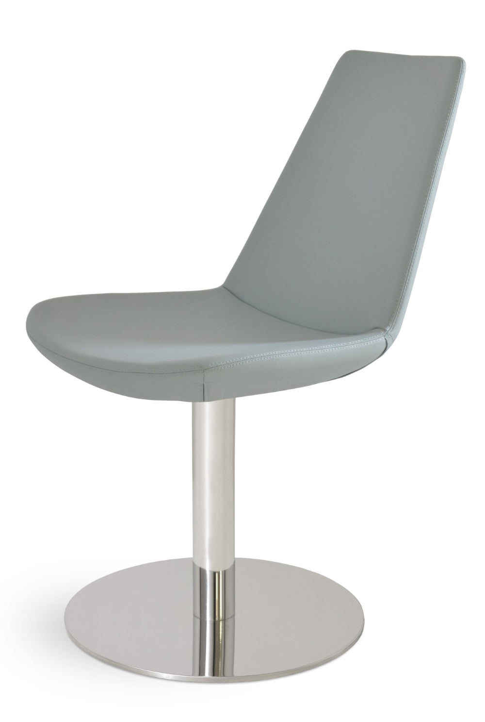 Soho Concept Eiffel Round Swivel Chair - Stylish Leatherette Dining Chair With 2-year Warranty & Durable Design Blue  Soho-concept-dining-chair-03332