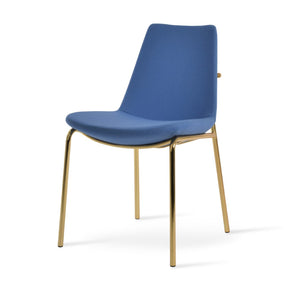 Soho Concept Eiffel Harris Armchair Dining Chair - Elegant Camira Blazer Wool, 10-year Guarantee, Dark Grey Fabric Brass,Gold  Soho-concept-dining-chair-03344