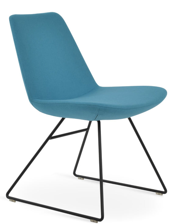 Soho Concept Eiffel Classy Armrest Dining Chair In Camira Blazer Wool & Boucle Fabric - 10-year Guarantee! Turquoise  Soho-concept-dining-chair-03341