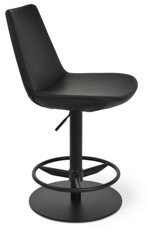 Soho Concept Eiffel Arm Barstools & Counterstools With Full Footrest - Stylish Leatherette, 2-year Guarantee! Black  Soho-concept-dining-chair-08331