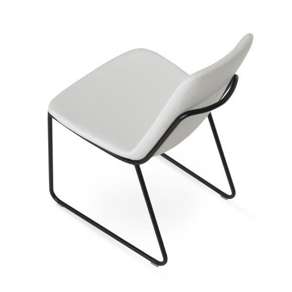 Soho Concept Eiffel Handle Back Dining Chair - Stylish, Durable Leatherette With 2-year Guarantee, 350 Lbs Capacity White,Black  Soho-concept-dining-chair-03361