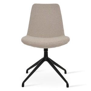 Soho Concept Eiffel Spider Swivel Chair – Stylish Dining & Office Seating In Boucle, Velvet, Nubuck Fabrics, 10-year Guarantee! Black,Beige  Soho-concept-dining-chair-03416