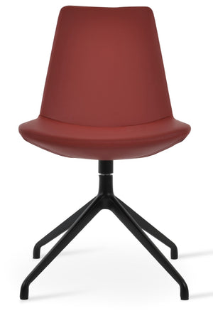Soho Concept Eiffel Spider Swivel Chair - Stylish Leatherette Dining Chair With 2-year Guarantee & Comfort Design Black,Red  Soho-concept-dining-chair-03423