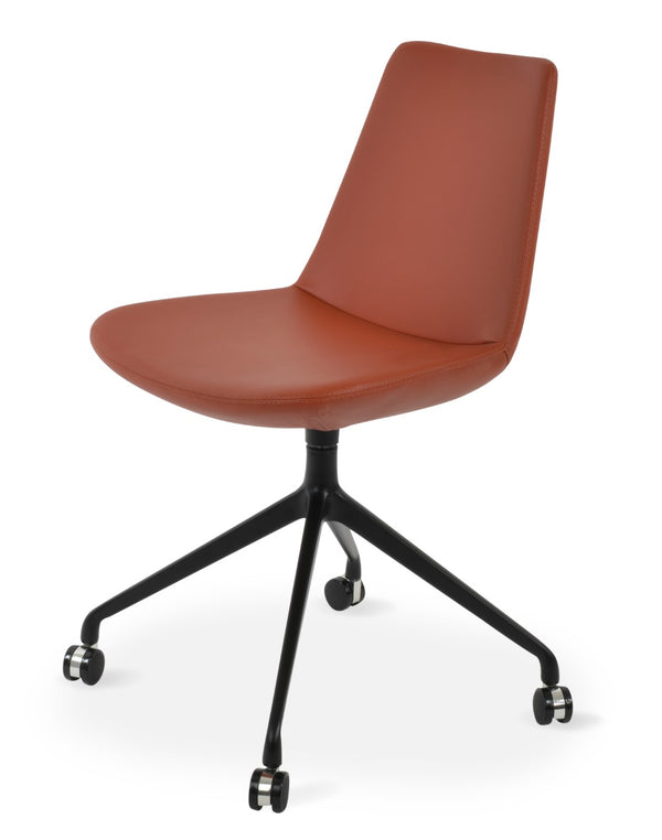 Soho Concept Eiffel Spider Swivel Chair – Stylish Dining & Office Seating In Boucle, Velvet, Nubuck Fabrics, 10-year Guarantee! Black  Soho-concept-dining-chair-03425