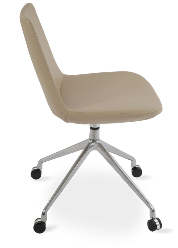 Soho Concept Eiffel Spider Swivel Chair – Stylish Dining & Office Seating In Boucle, Velvet, Nubuck Fabrics, 10-year Guarantee! Wheat  Soho-concept-dining-chair-03434