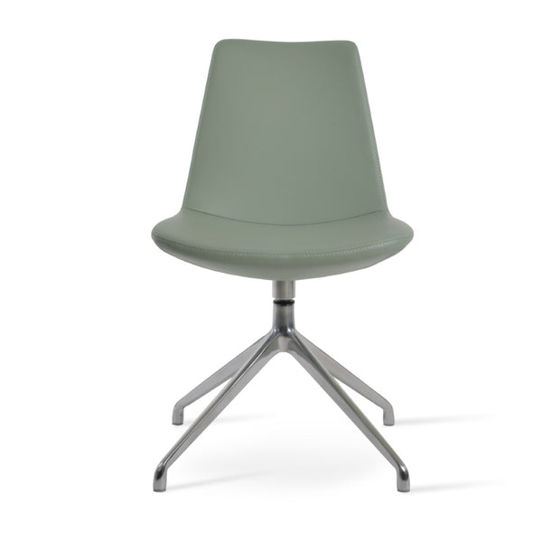 Soho Concept Eiffel Spider Swivel Chair – Stylish Dining & Office Seating In Boucle, Velvet, Nubuck Fabrics, 10-year Guarantee! Mint  Soho-concept-dining-chair-03421