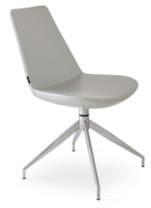 Soho Concept Eiffel Spider Swivel Chair - Modern Comfort With 5-year Guarantee, Stylish Designs For Home & Office Silver  Soho-concept-dining-chair-03406