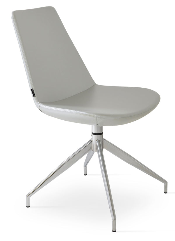 Soho Concept Eiffel Spider Swivel Chair - Modern Comfort With 5-year Guarantee, Stylish Designs For Home & Office Silver  Soho-concept-dining-chair-03406