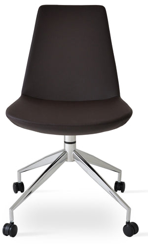 Soho Concept Eiffel Spider Swivel Chair - Stylish Leatherette Dining Chair With 2-year Guarantee & Comfort Design Brown  Soho-concept-dining-chair-03410